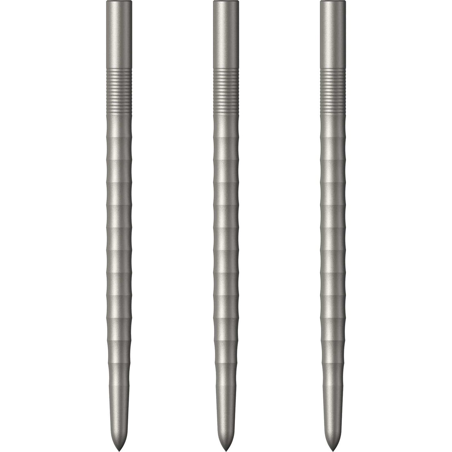 Mission Ripple Dart Points - Steel Tip Replacement Points - Silver 40mm