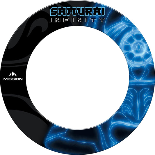 Mission Samurai Infinity Professional Dartboard Surround - Blue