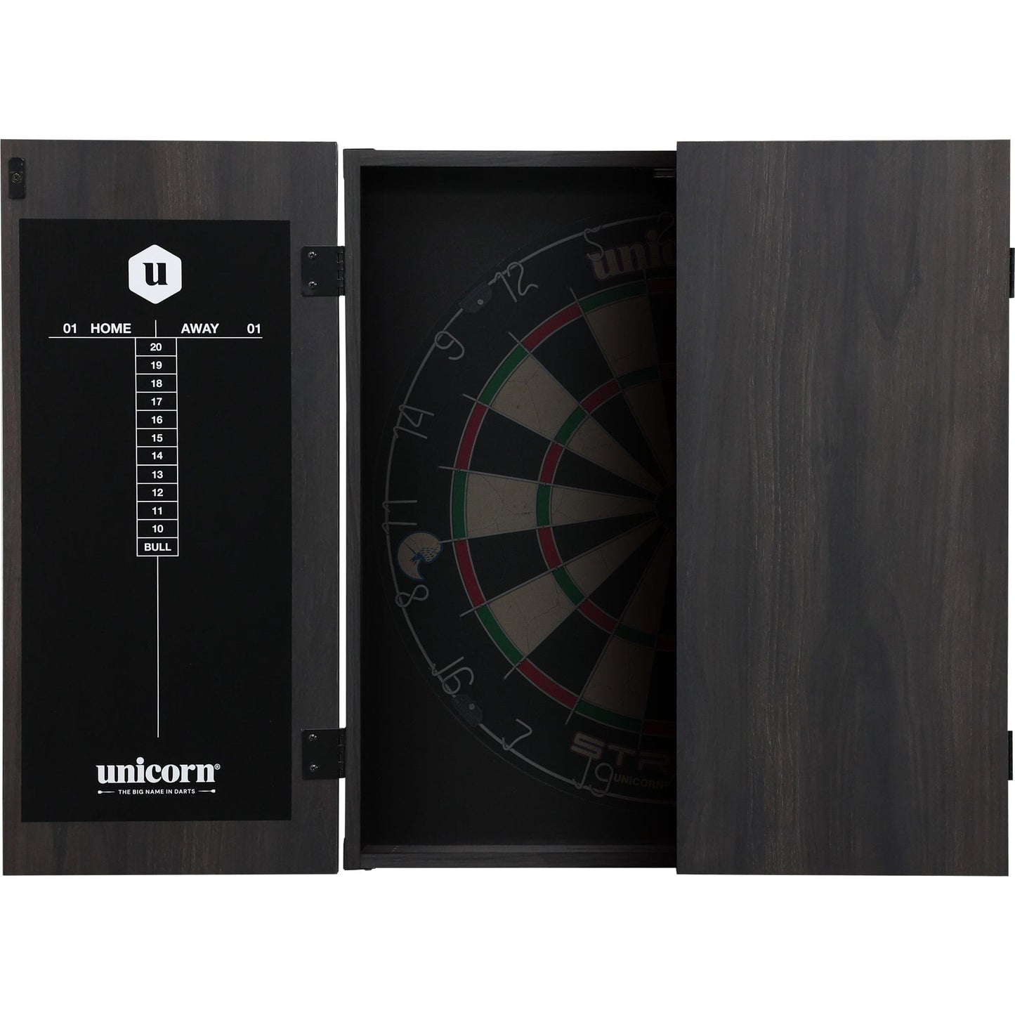 Unicorn Dartboard Cabinet - Maestro - Square - Black
