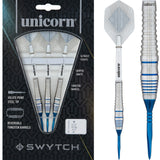 Unicorn Swytch Darts - Steel and Soft Tip - Reversible Barrels - Blue 22g