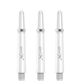 XQMax Polycarbonate Dart Shafts - Solid Colour with Logo - includes Springs - White Tweenie