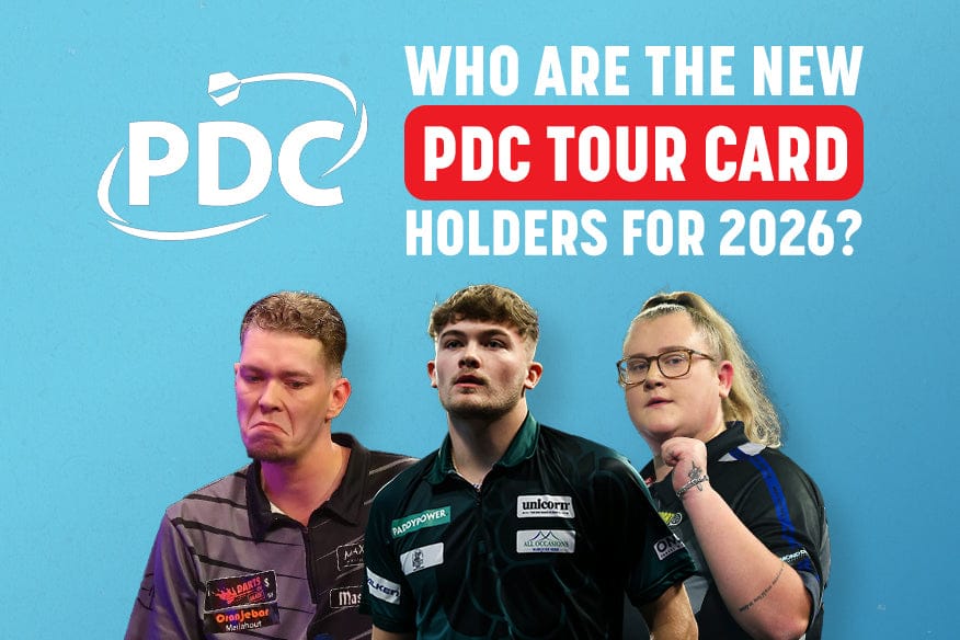 Who are the new PDC tour card holders for 2026?