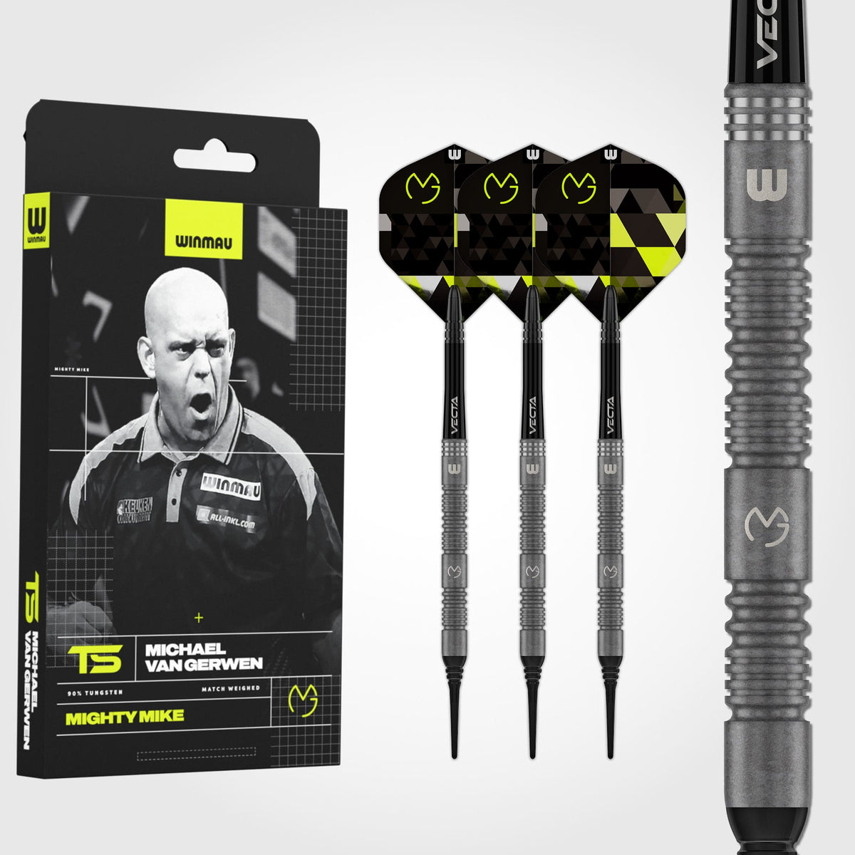 Winmau Michael van Gerwen Darts - Soft Tip - 90% Tungsten - TS 18g