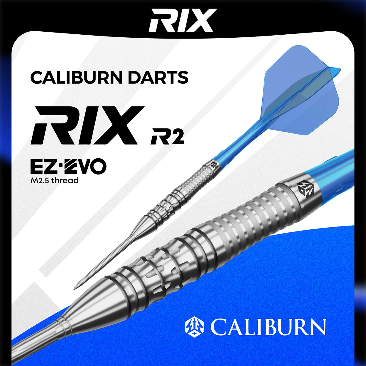 Caliburn Rix Darts - Steel Tip - 90% Tungsten - R2