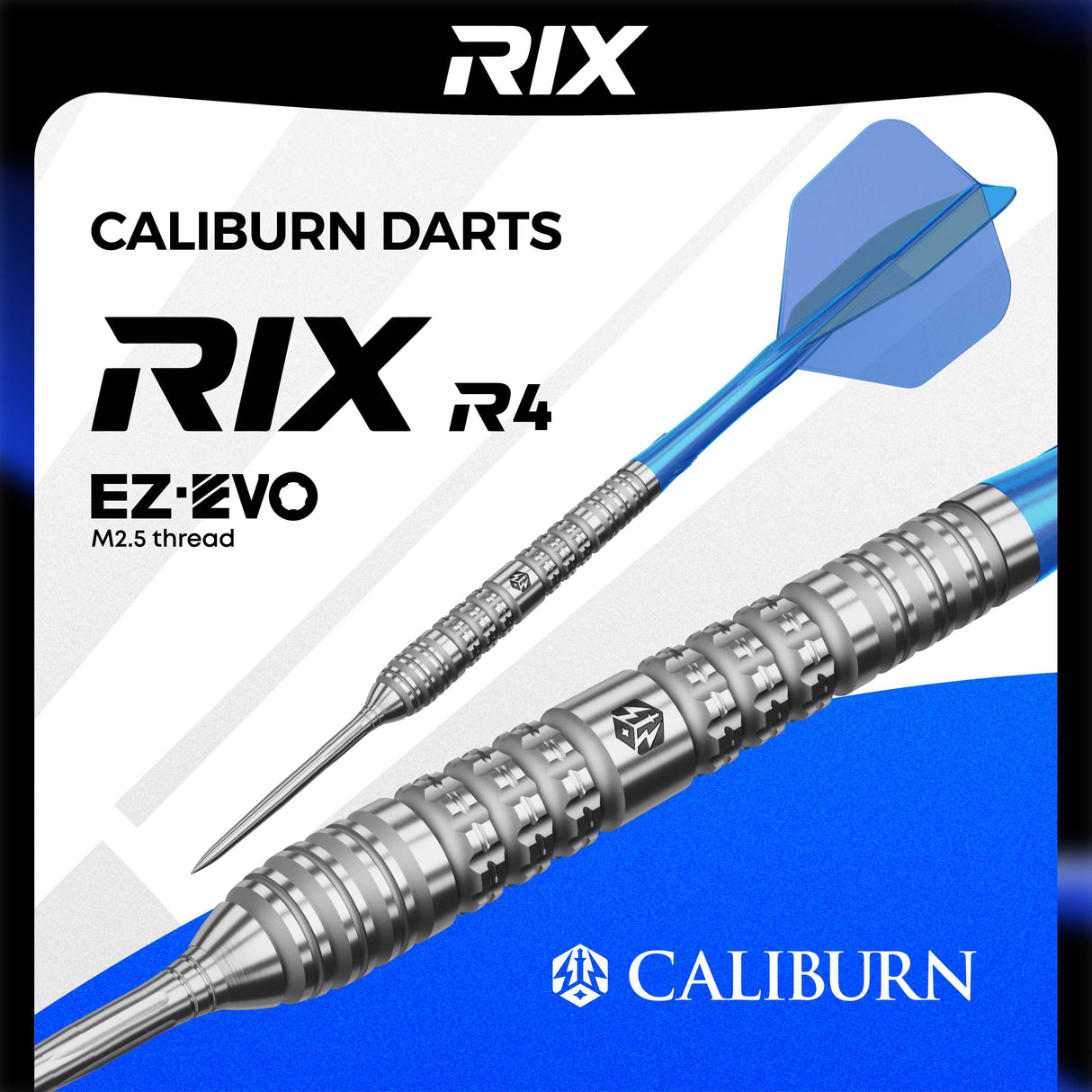 Caliburn Rix Darts - Steel Tip - 90% Tungsten - R4