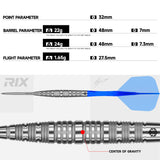 Caliburn Rix Darts - Steel Tip - 90% Tungsten - R6