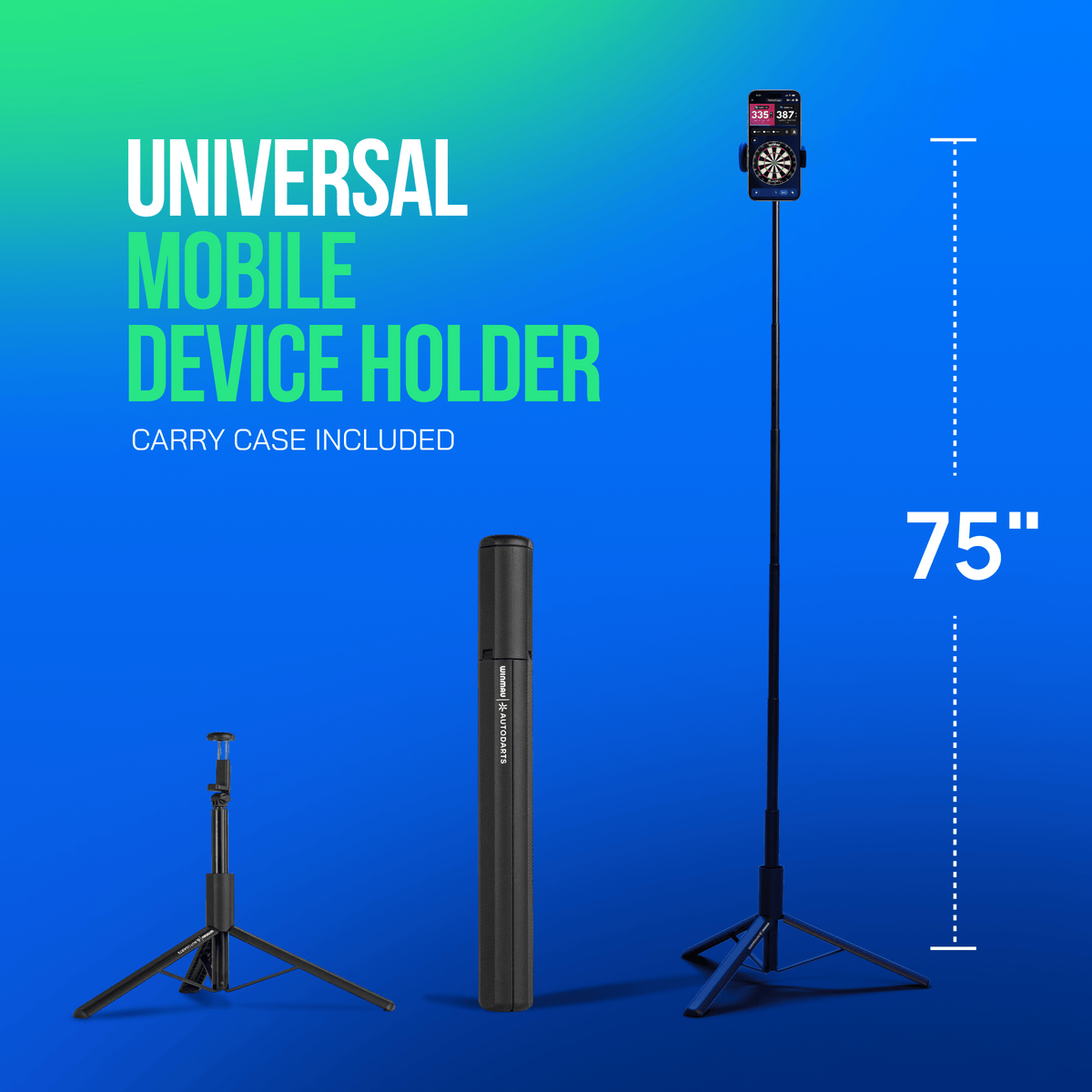 Winmau Autodarts Tripod Bundle - Travel Stand & 12 Month Lens Subscription
