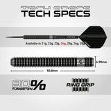 Winmau Blackout Darts - Steel Tip - 90% Tungsten - Style 2