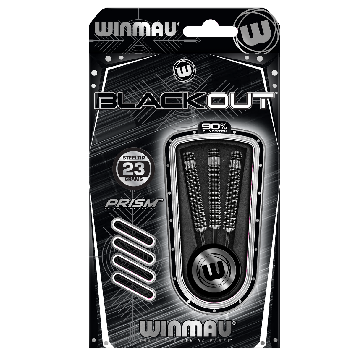 Winmau Blackout Darts - Steel Tip - 90% Tungsten - Style 2