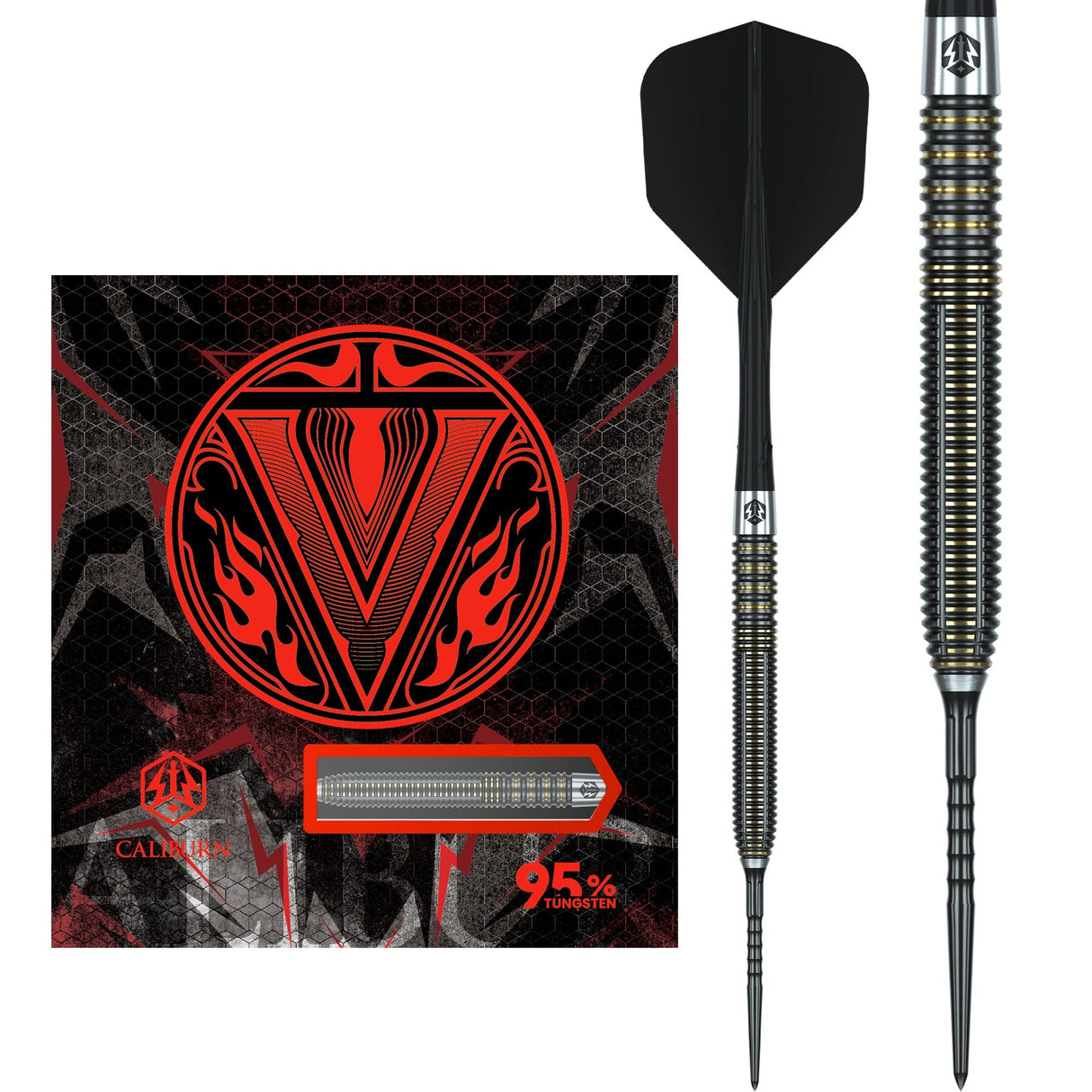 Caliburn V Series Darts - Steel Tip - 95% Tungsten - V2