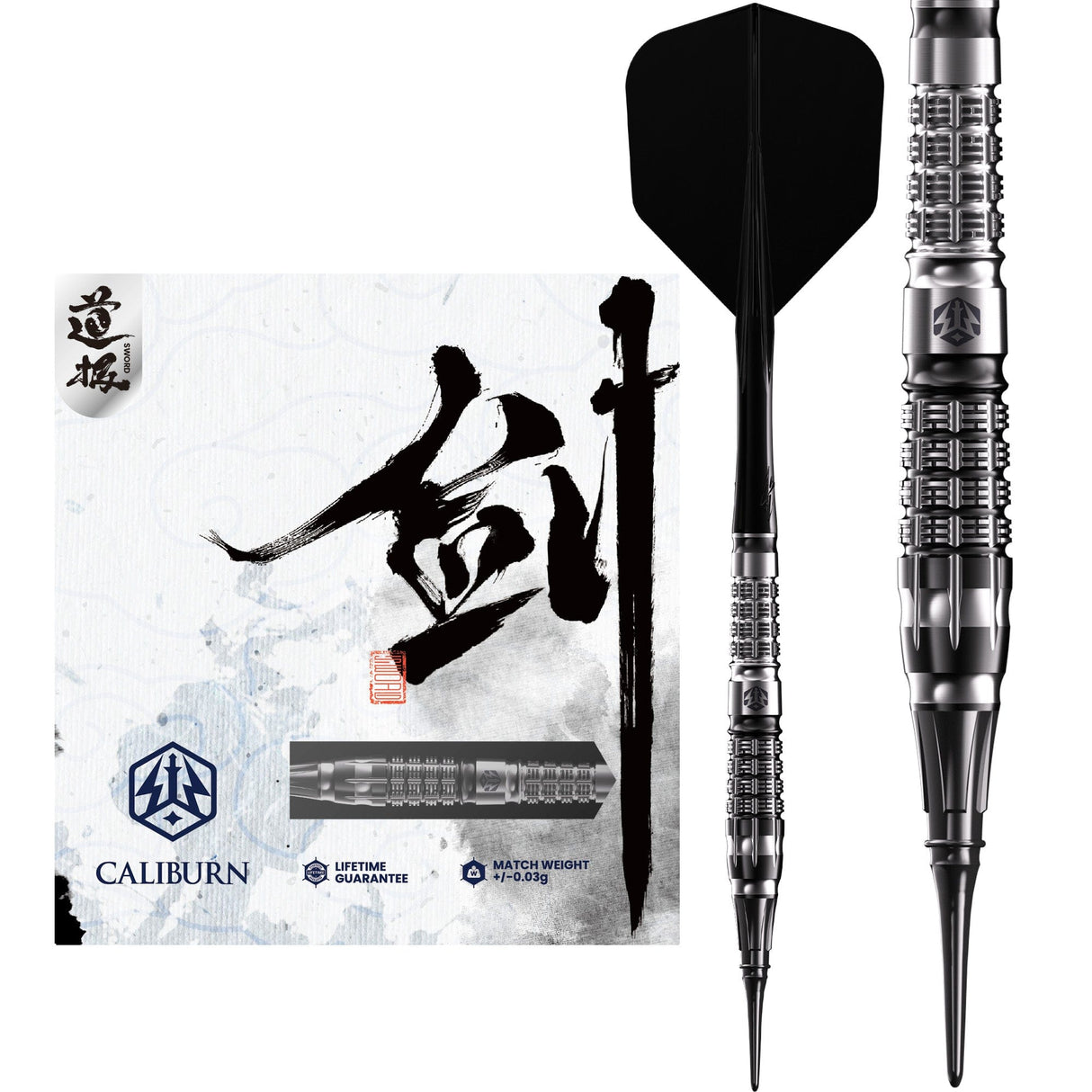 Caliburn Sword Darts - Soft Tip - 95% Tungsten - S5 - 20g