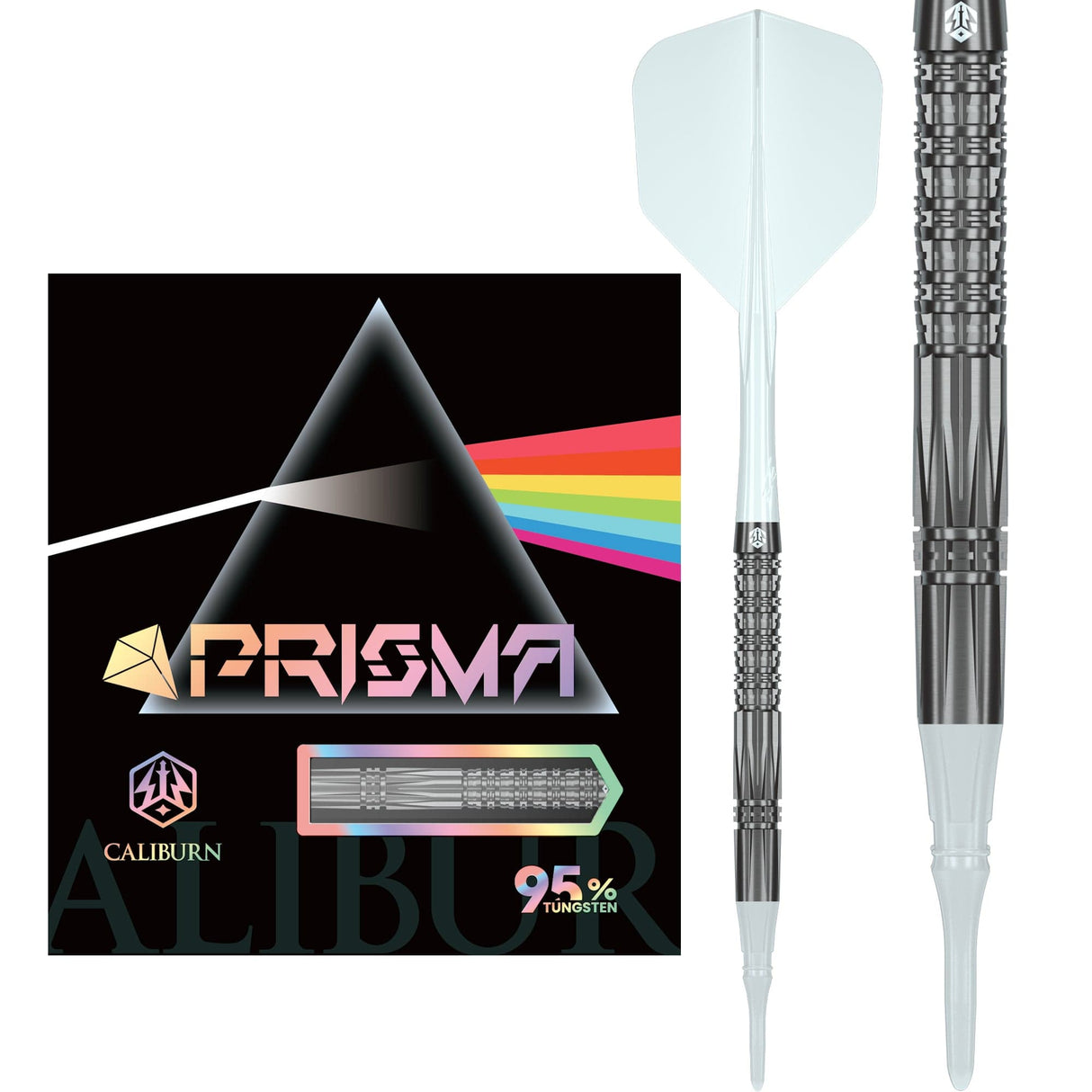 Caliburn Prisma Darts - Soft Tip - 95% Tungsten - P2 20g
