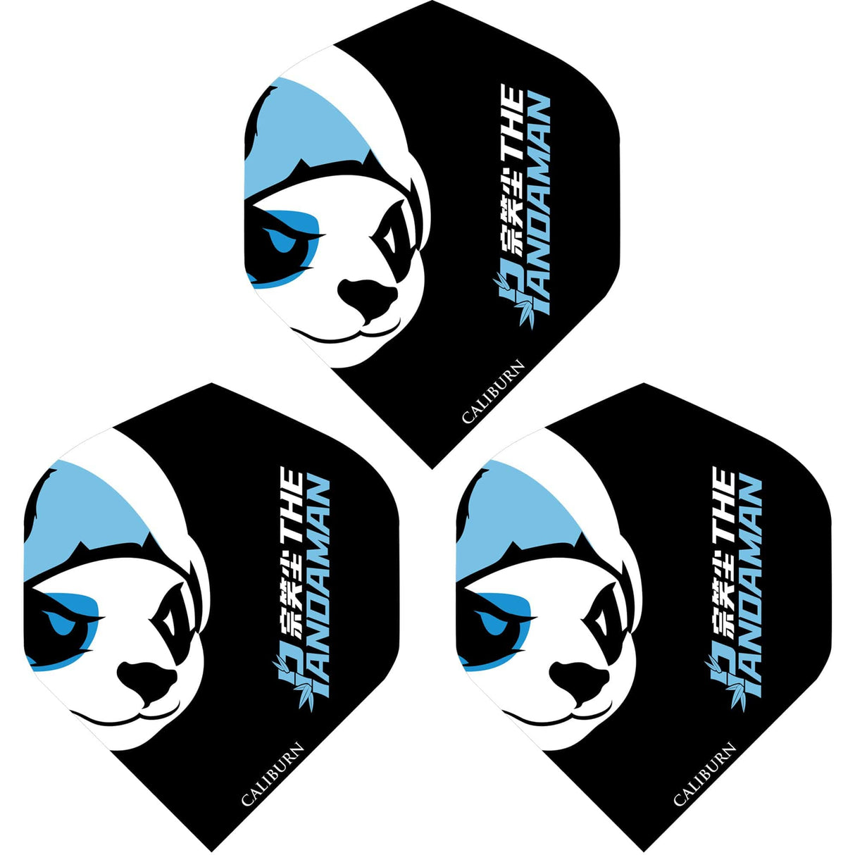Caliburn Dart Flights - 100 Micron - Standard No2 - The Pandaman