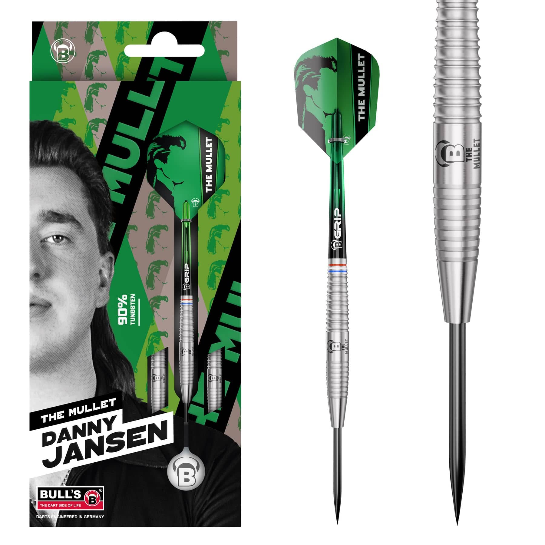 その他 PC-DARTS2 BULL'S Danny Jansen Darts - Steel Tip - 90% Tungsten - G2