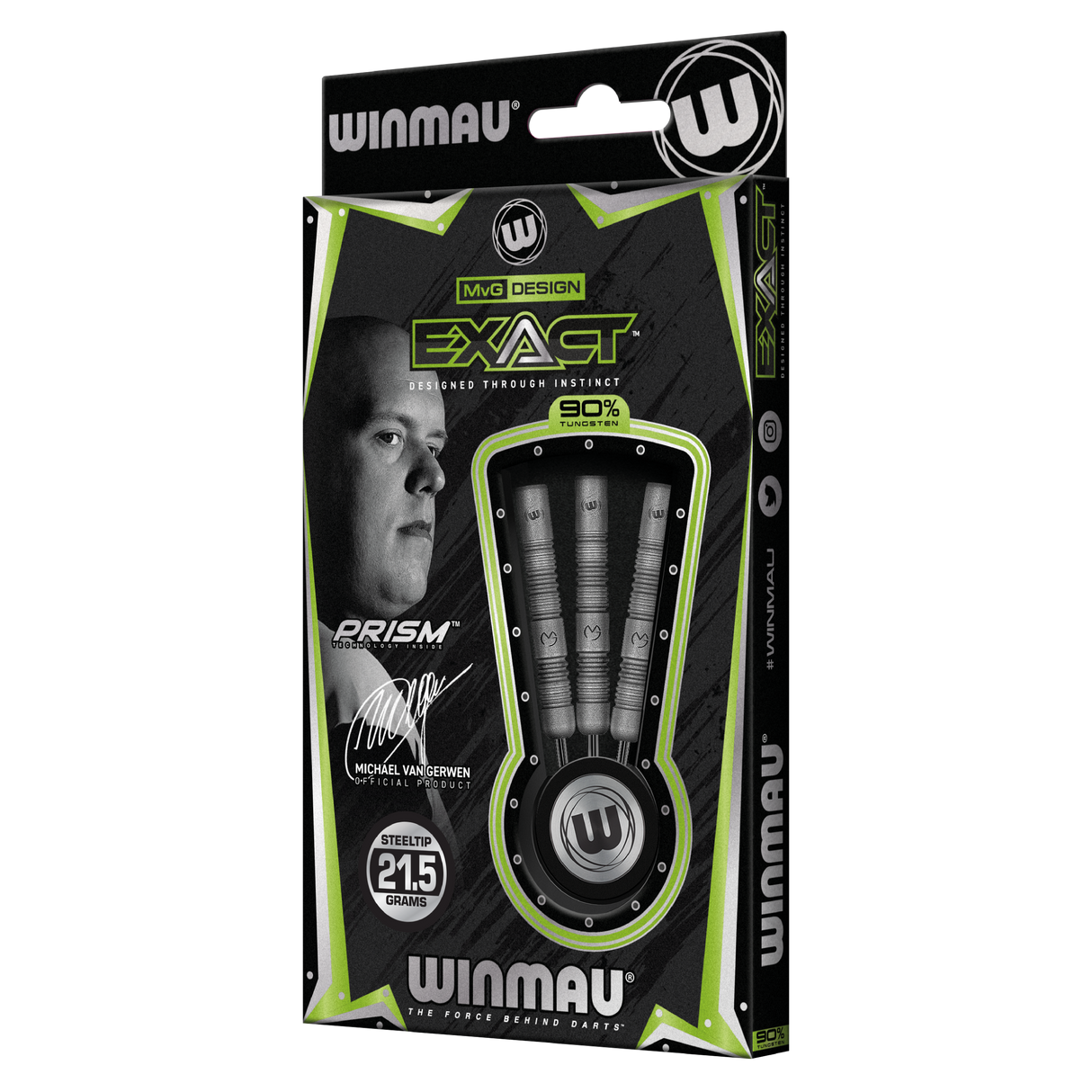 Winmau Michael van Gerwen Darts - Steel Tip - 90% Tungsten - Exact