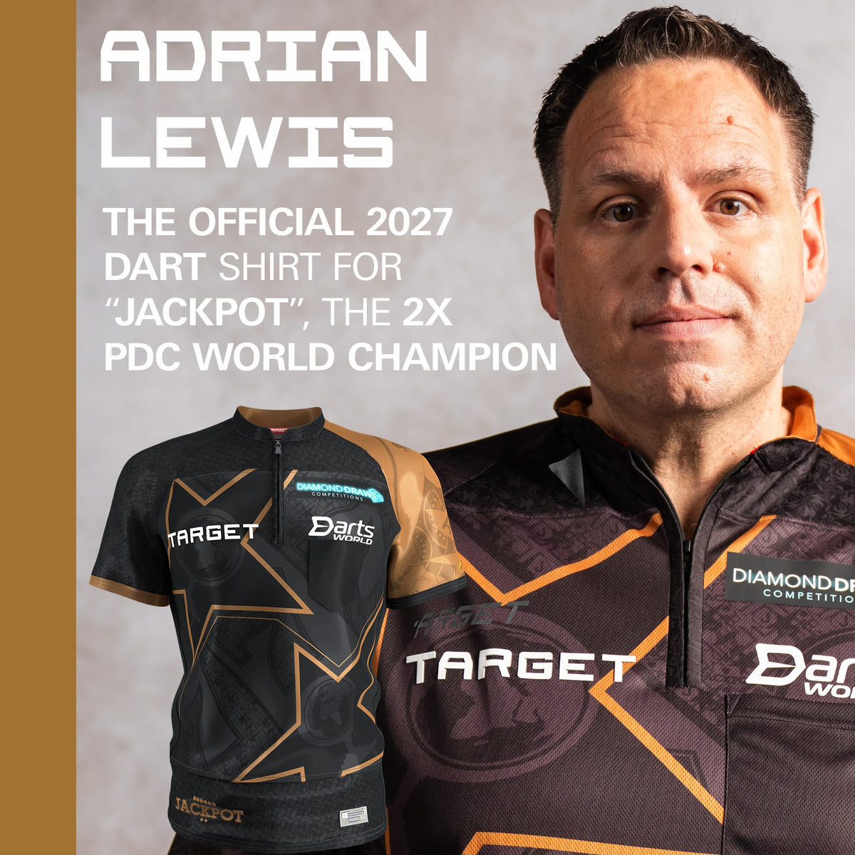 Target Player Darts Shirt - Adrian Lewis 2027
