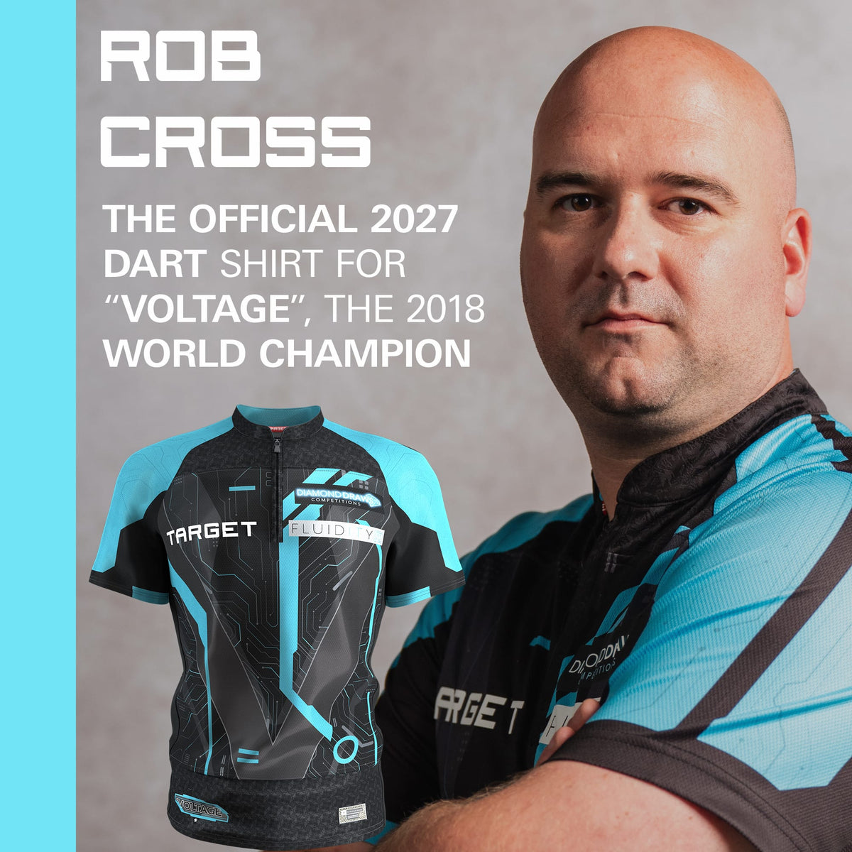 Target Player Darts Shirt - Rob Cross 2027 - Youth