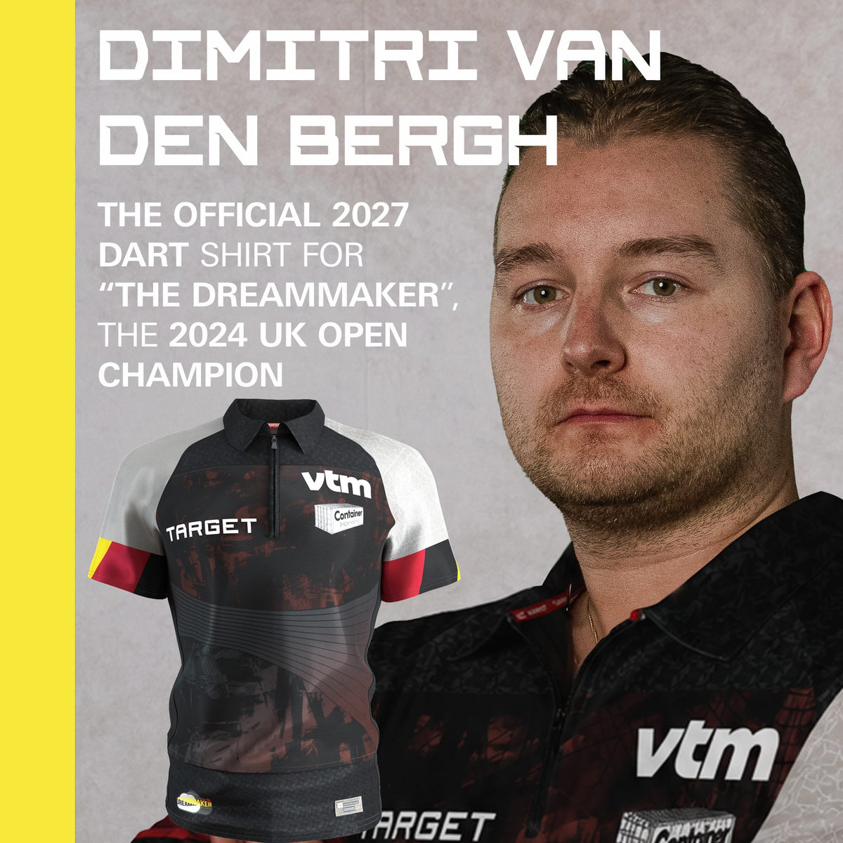 Target Player Darts Shirt - Dimitri van den Bergh 2027