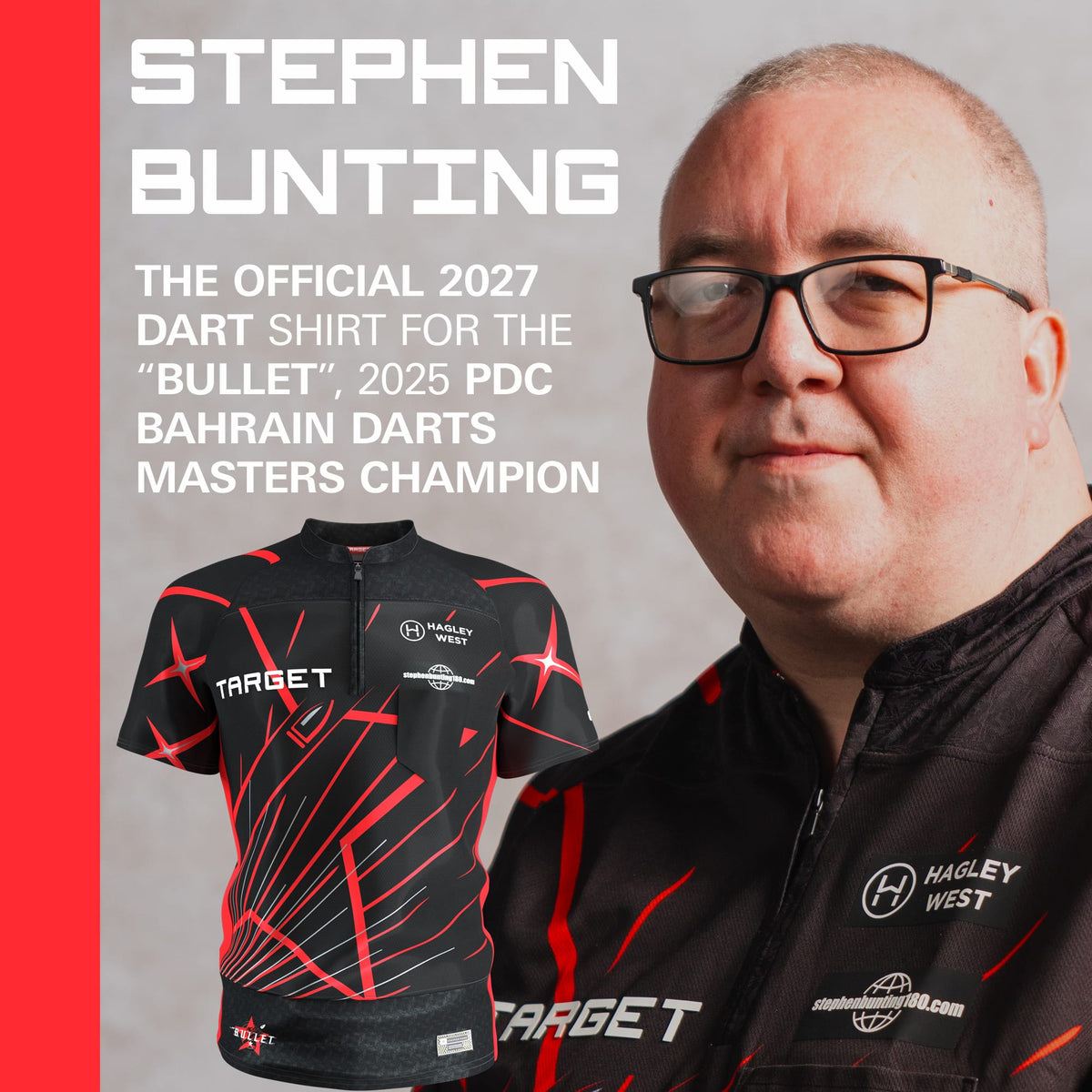 Target Player Darts Shirt - Stephen Bunting 2027 - Youth