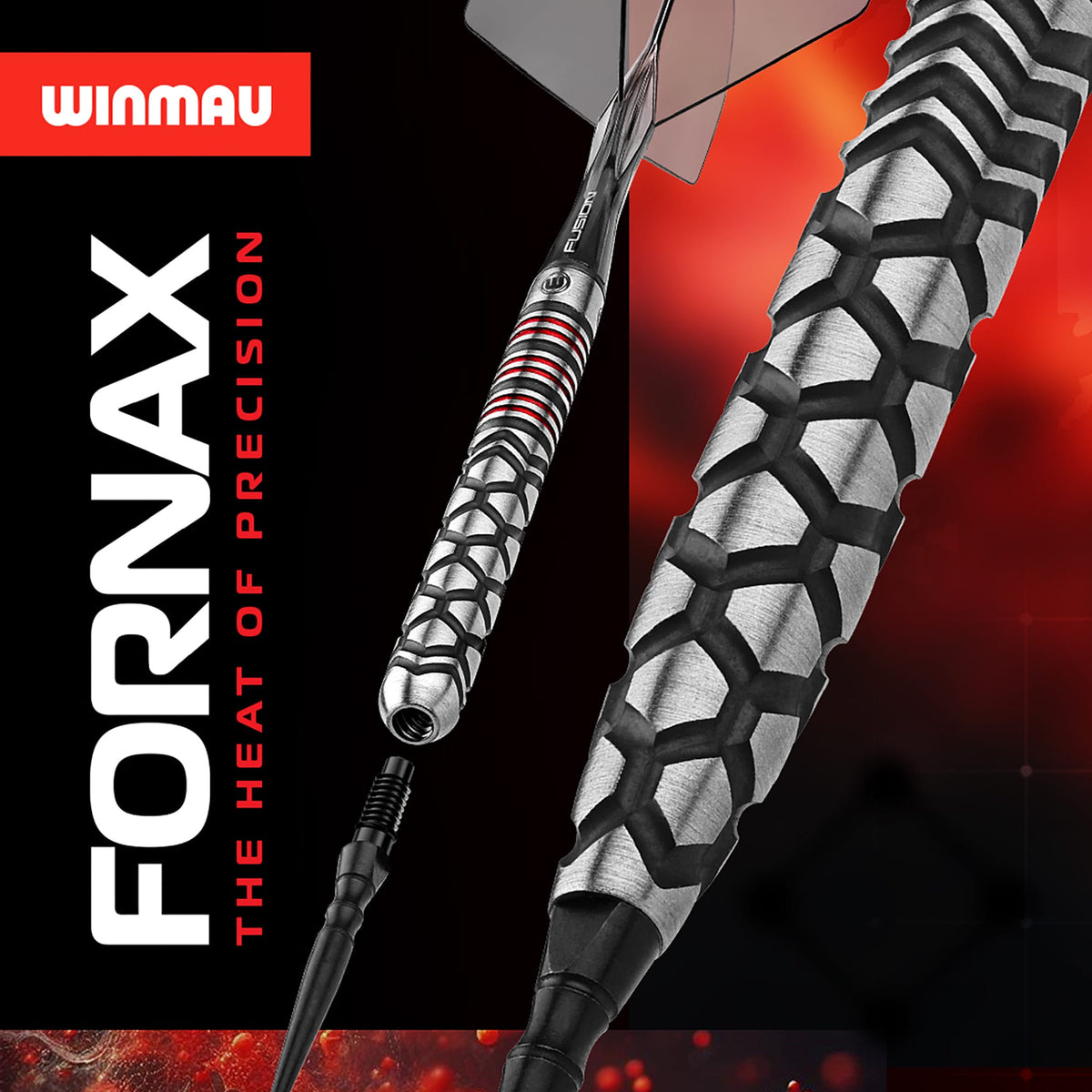 Winmau Fornax Switch Darts - Steel Tip - 90% Tungsten - Tapered
