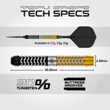 Winmau Exion Switch Darts - Steel Tip - 90% Tungsten - Parallel