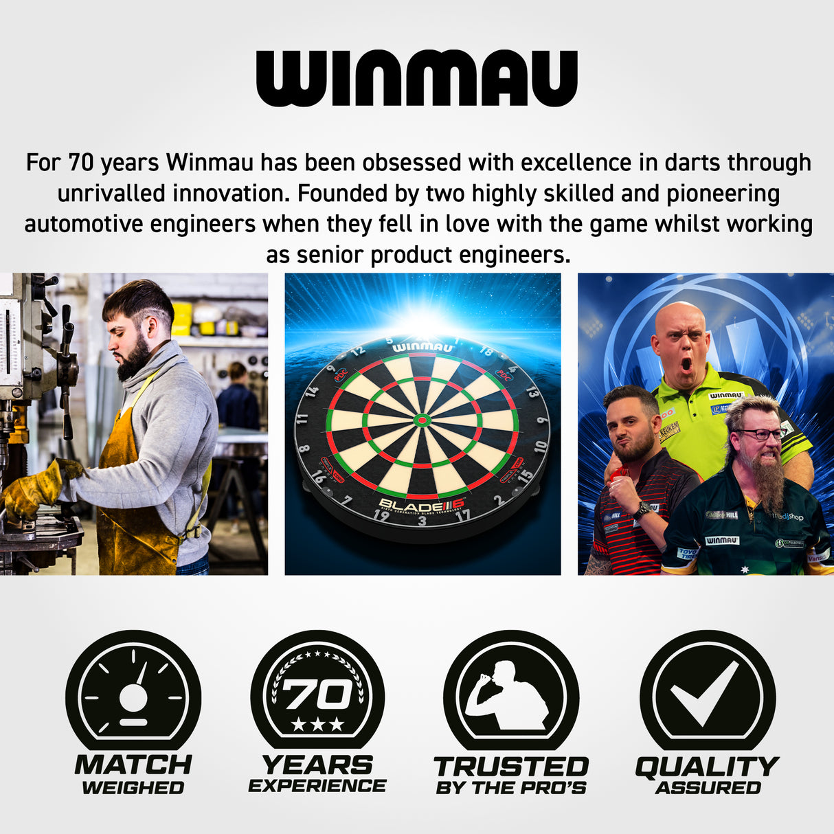 Winmau Exion Switch Darts - Steel Tip - 90% Tungsten - Parallel