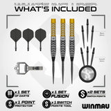 Winmau Exion Switch Darts - Steel Tip - 90% Tungsten - Torpedo