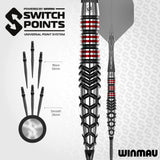 Winmau Fornax Switch Darts - Steel Tip - 90% Tungsten - Torpedo