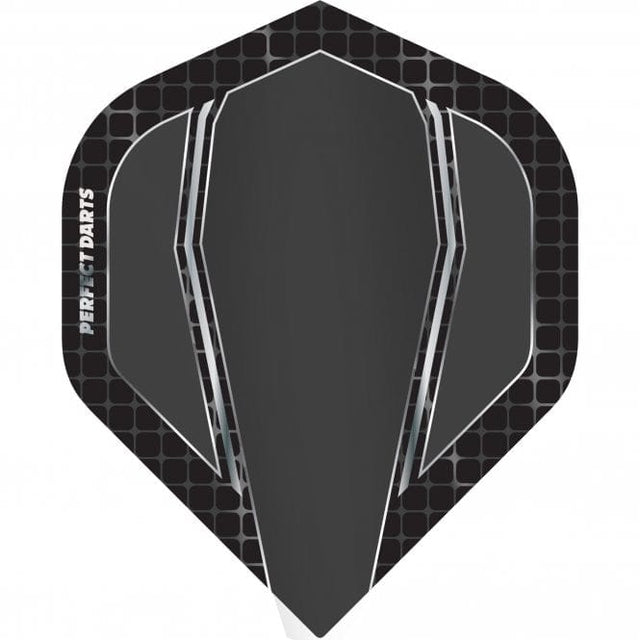 *Perfect Darts Flights - Extra Strong - No2 - Std - Terraforce - Black & Smokey