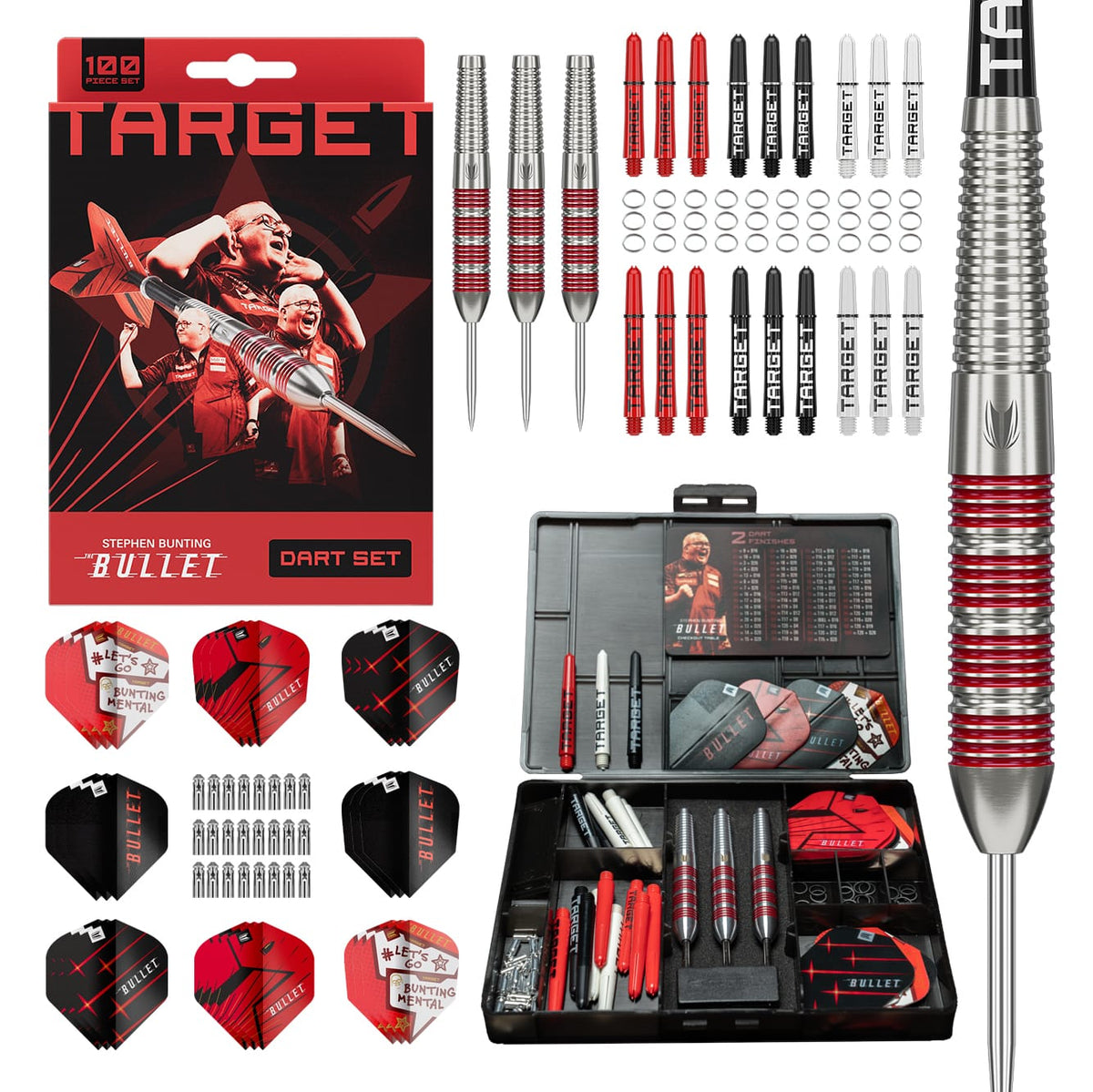Target Stephen Bunting Darts - 100 piece Accessory Kit