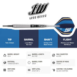 BULL'S Leon Weber Darts - Soft Tip - 90% Tungsten 22g