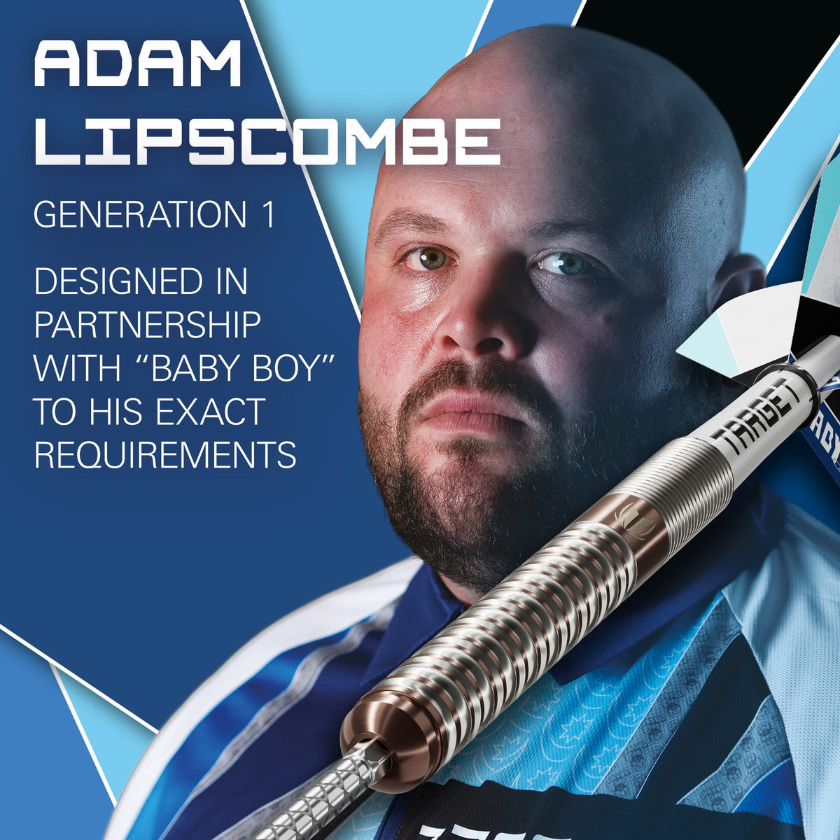 Target Adam Lipscombe Darts - Steel Tip - 90% Tungsten 25g