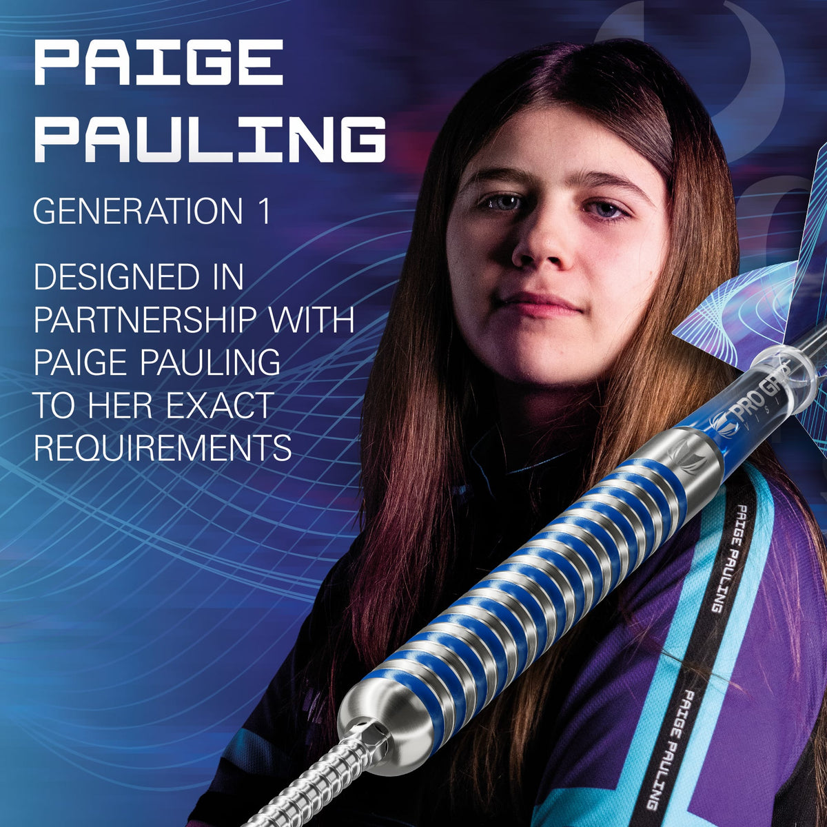 Target Paige Pauling Darts - Steel Tip - 90% Tungsten 22g