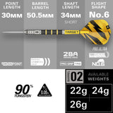 Target Buzz Darts - Steel Tip - 90% Tungsten - SP02