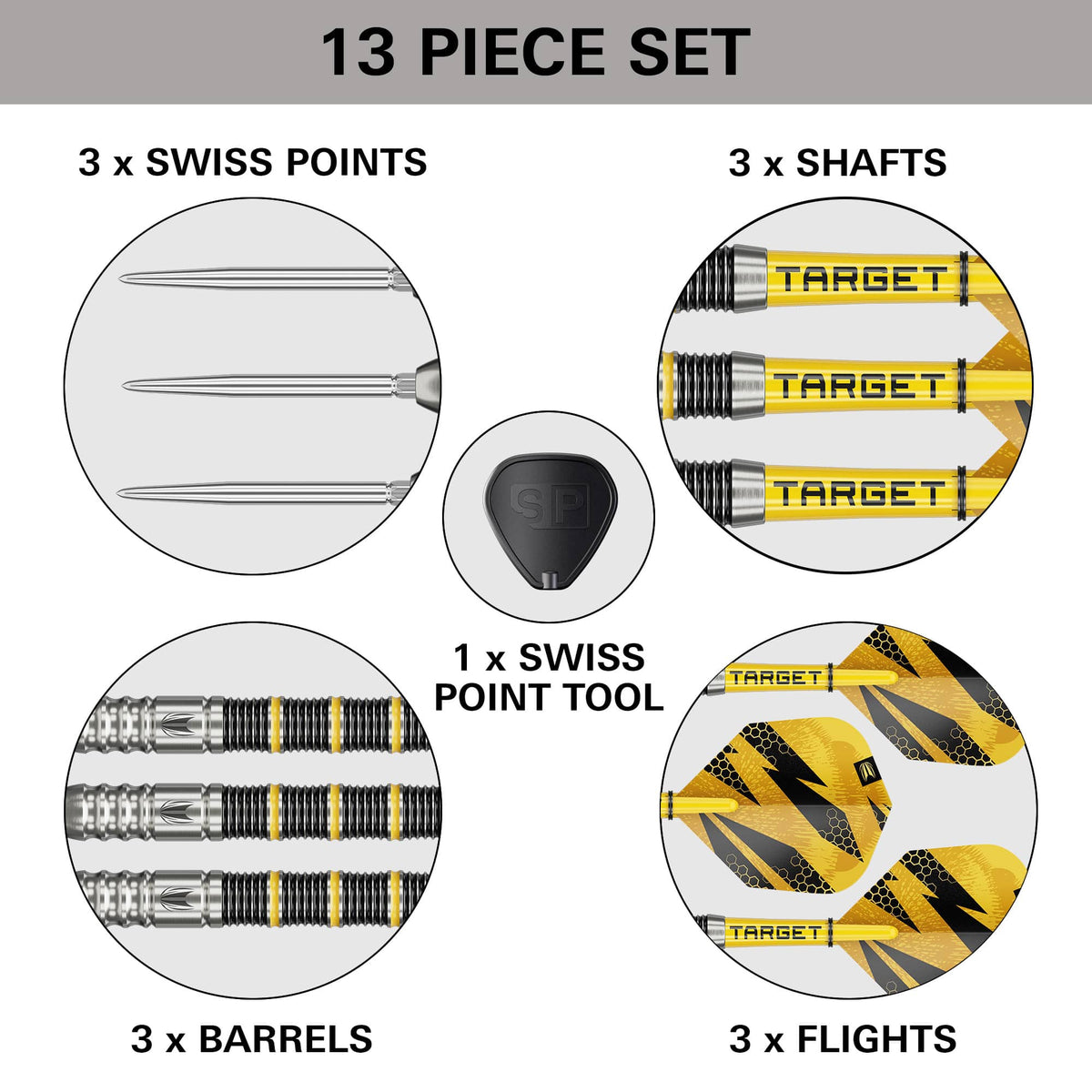 Target Buzz Darts - Steel Tip - 90% Tungsten - SP02