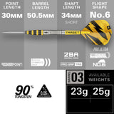 Target Buzz Darts - Steel Tip - 90% Tungsten - SP03