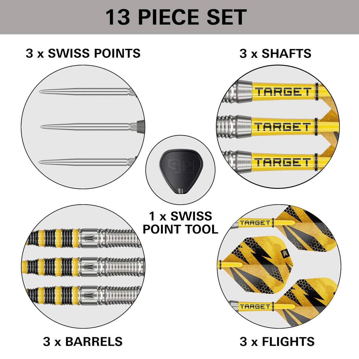 Target Buzz Darts - Steel Tip - 90% Tungsten - SP03