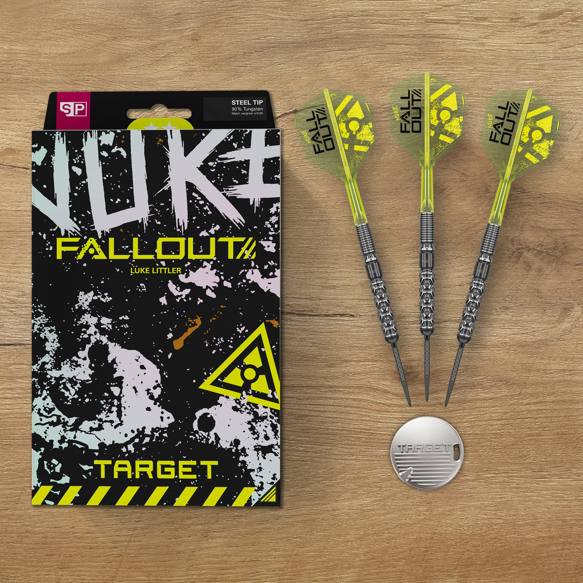 Target Luke Littler Darts - Steel Tip - 90% Tungsten - Fallout