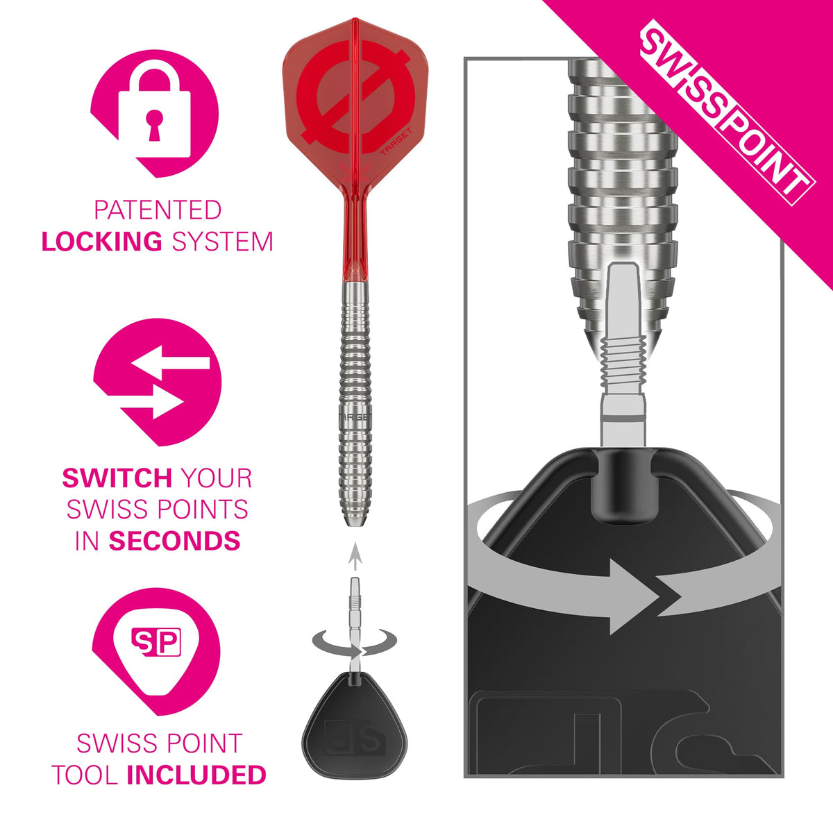 Target Group Ø Darts - Steel Tip - 50% Tungsten - SP01