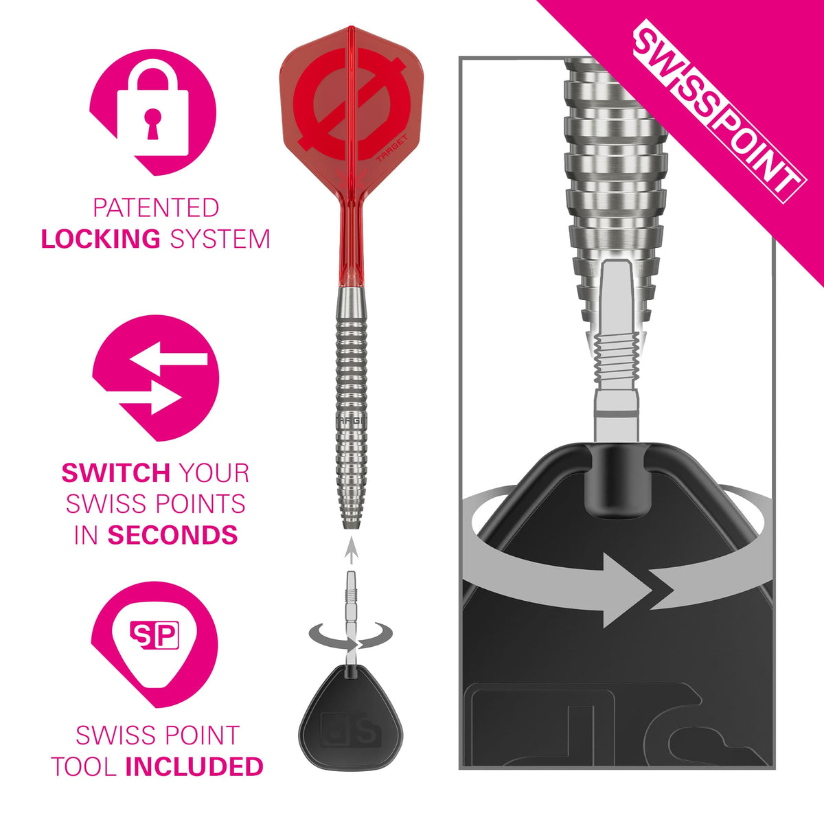 Target Group Ø Darts - Steel Tip - 50% Tungsten - SP02