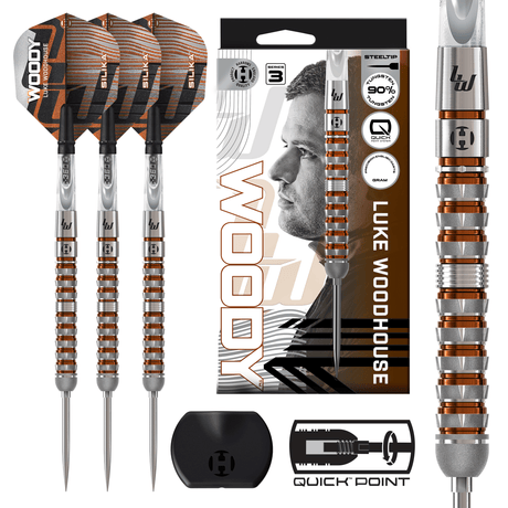 Harrows Luke Woodhouse Darts - Steel Tip - 90% Tungsten - Series 3