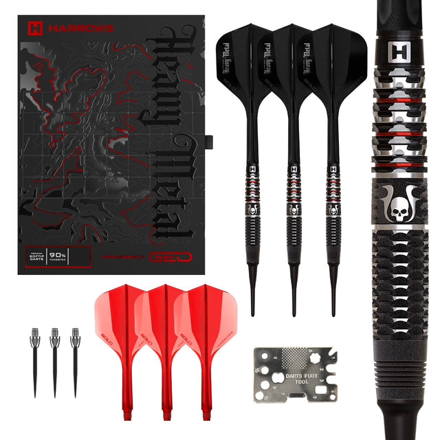 Harrows Ryan Searle Darts - Soft Tip - 90% Tungsten - Geo 20g