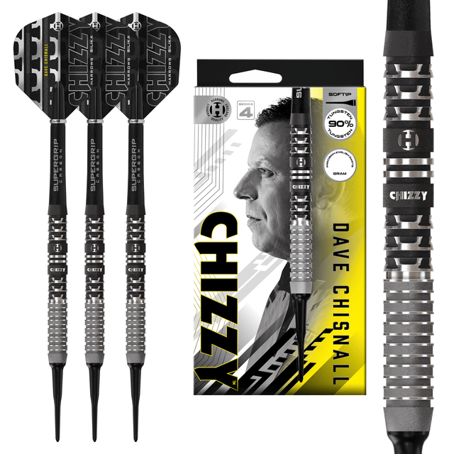 Harrows Dave Chisnall Darts - Soft Tip - 90% Tungsten - Series 4