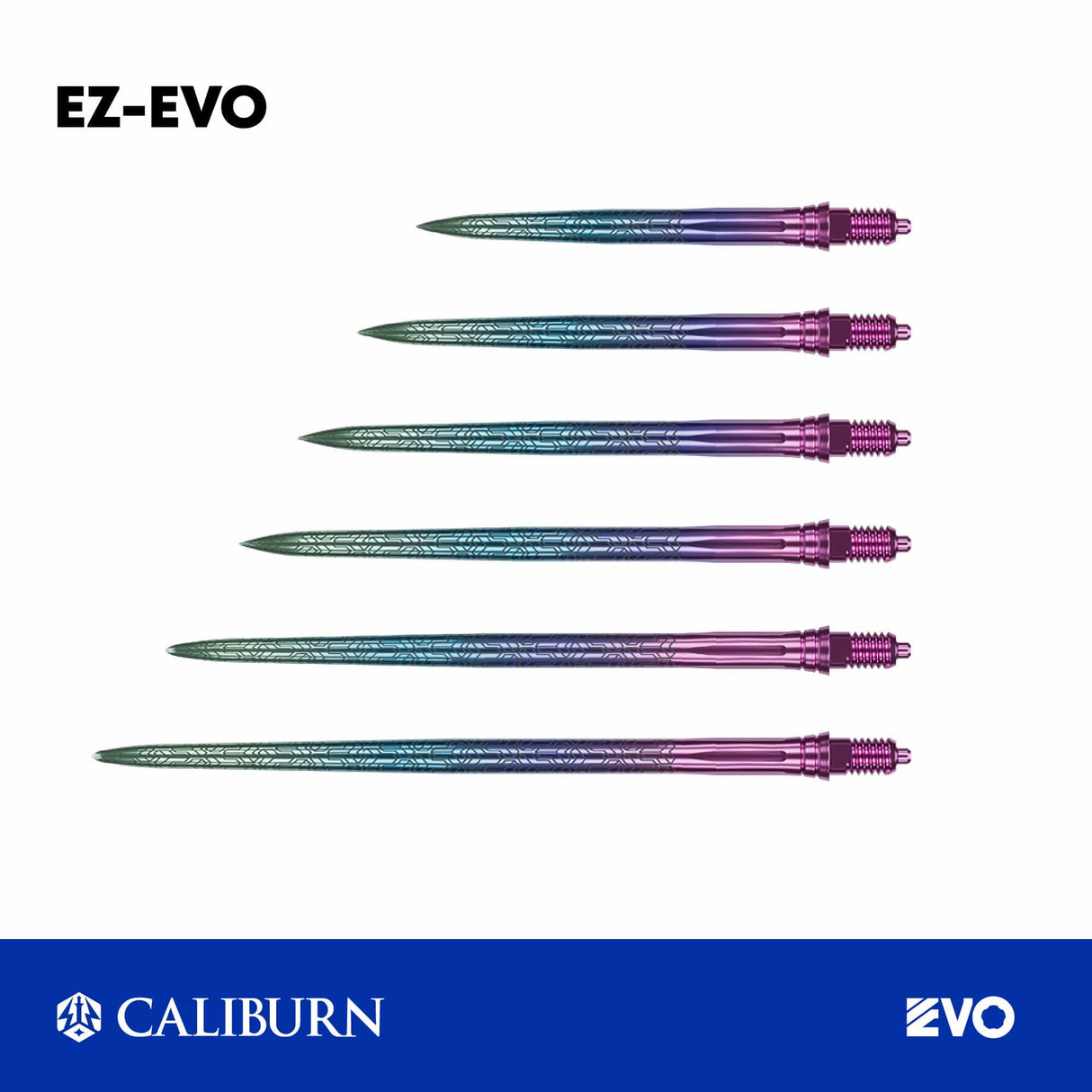 CALIBURN EZ-EVO Dart Points - Steel Tip - Laser Armour