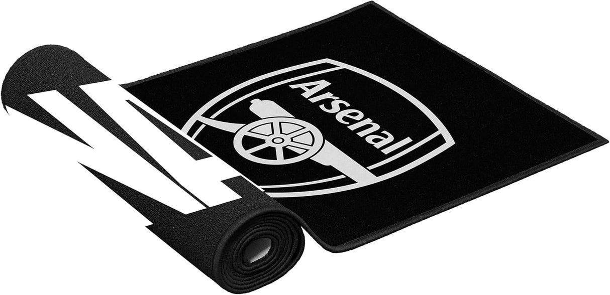 Arsenal FC Dart Mat - Official Licensed - Carpet Darts Mat - 290cm x 60cm - Black - Gunners