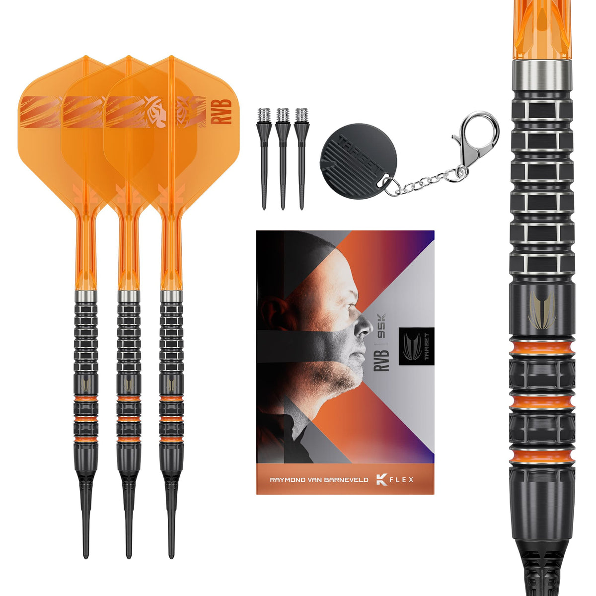 Target Raymond van Barneveld Darts - Soft Tip - 95% Tungsten - 95K 20g