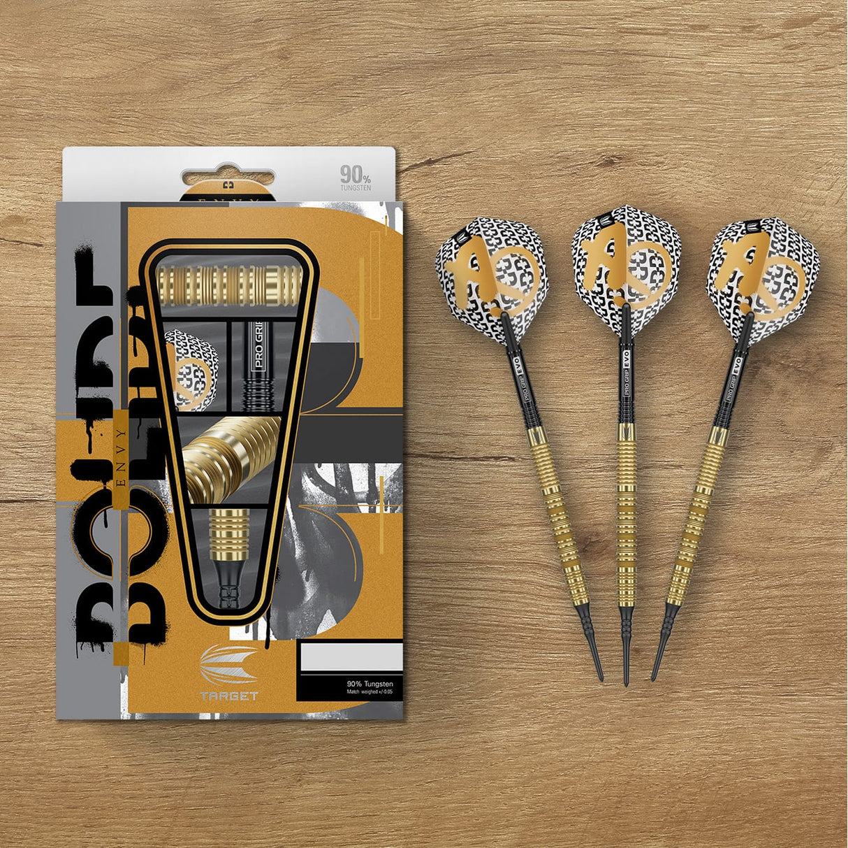 Target Bolide Envy Darts - Soft Tip - 90% Tungsten - 10