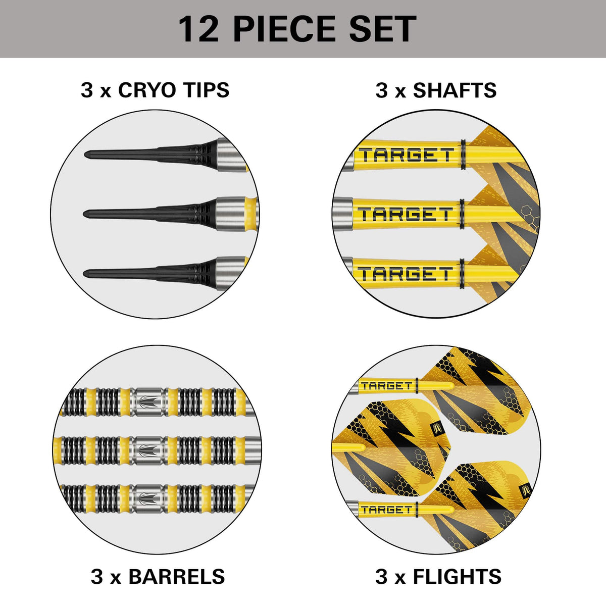 Target Buzz Darts - Soft Tip - 90% Tungsten - SP11