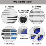 Target Phil Taylor Darts - Soft Tip - 95% Tungsten - Power Chrono