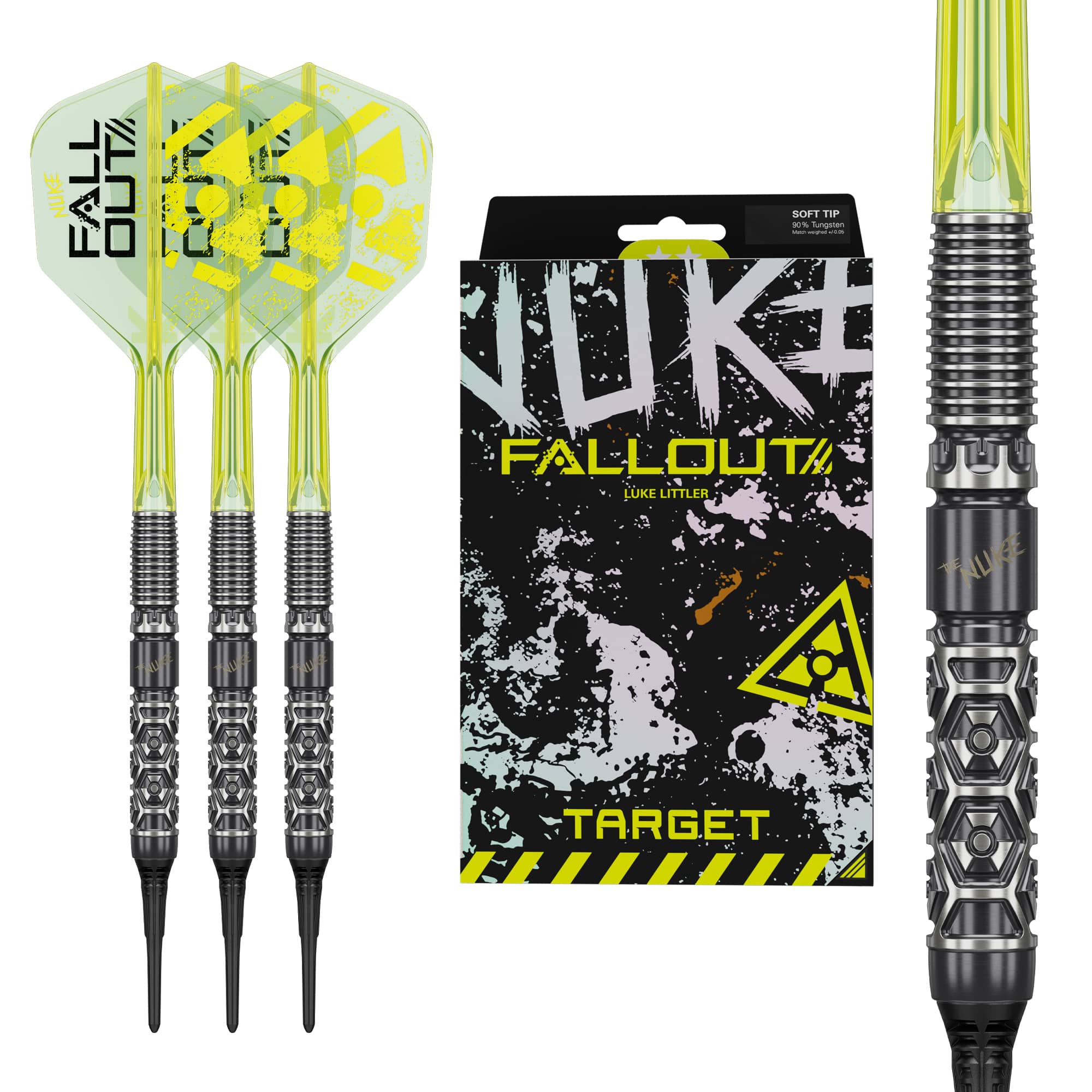 Target Luke Littler Darts - Soft Tip - 90% Tungsten - Fallout